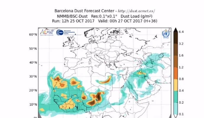 More Saharan dust and heat expected Friday and Saturday on Gran Canaria