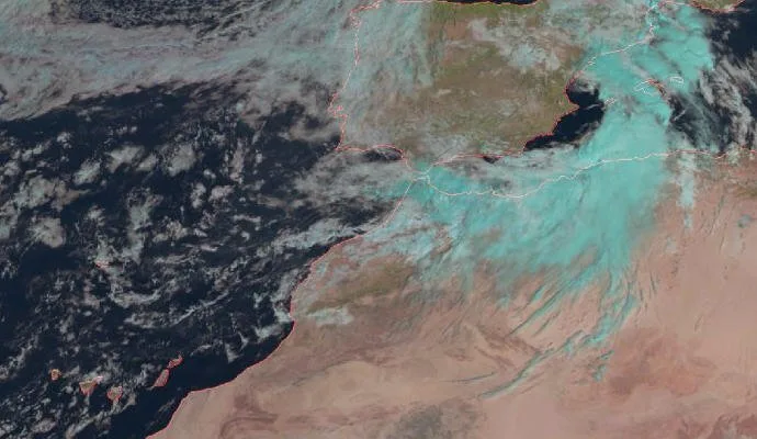 The first rains of autumn arrive in the Canary Islands