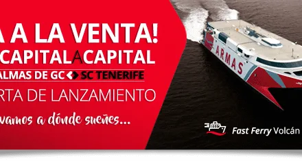 The Naviera Armas fast ferry between Las Palmas- Santa Cruz