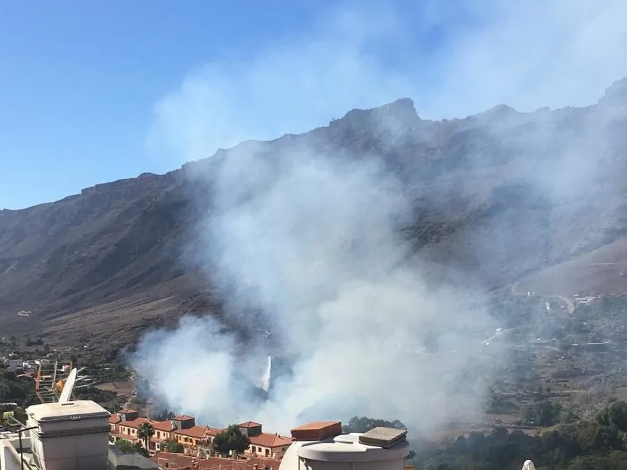 Fire in Mogán