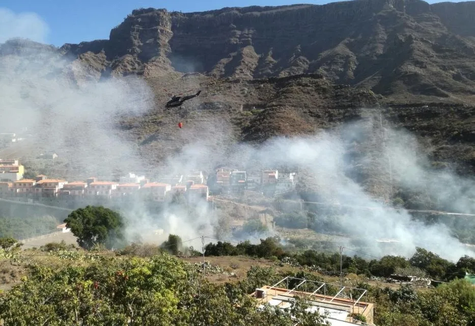 Fire in Mogán brought under control