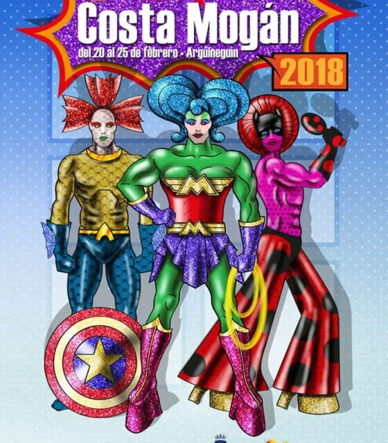 Comics and Superheroes will star in the Carnival Costa Mogán, 20-25 February 2018