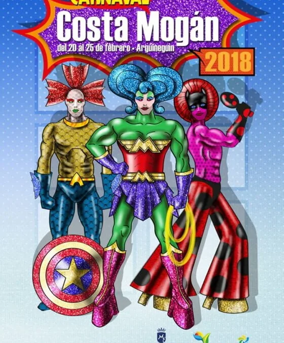 Comics and Superheroes will star in the Carnival Costa Mogán, 20-25 February 2018