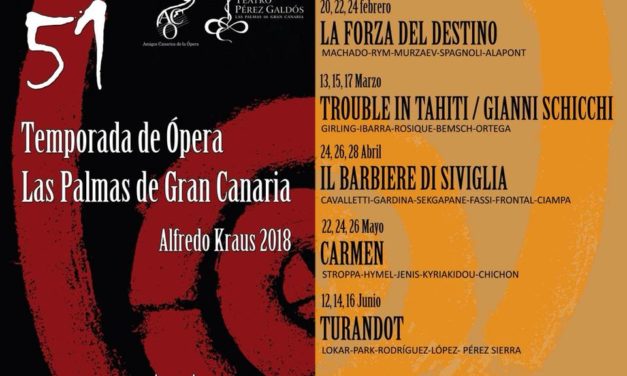 Events: 51st season of Opera Las Palmas