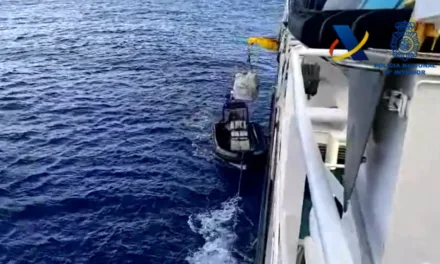 1,850 kilos of cocaine intercepted near the Canary Islands
