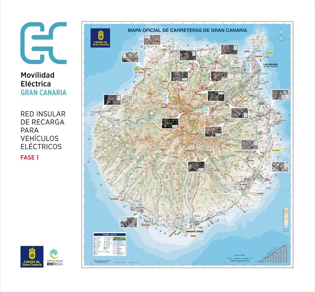 Almost €300,000 for electric vehicle recharging points in 17 Gran Canaria municipalities • The