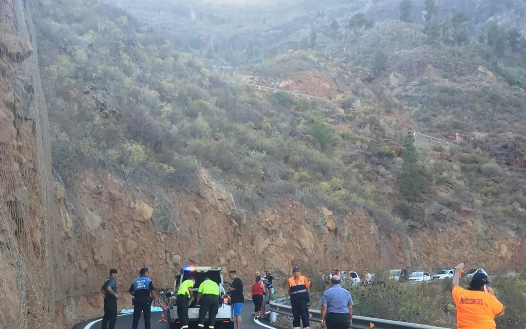 A cyclist tragically dies on the GC-505 road to Soria after head on collision