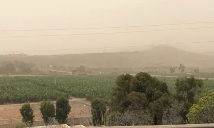 Turbulent Atlantic storms suck Saharan sands out over Canary Islands
