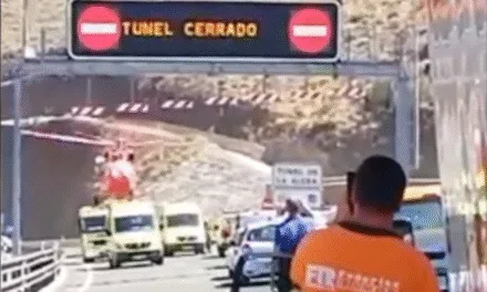 A highway worker killed in the tunnel of the new La Aldea road
