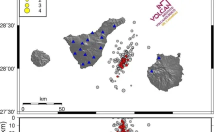 54 earth tremors detected between Tenerife and Gran Canaria, though nothing to fear