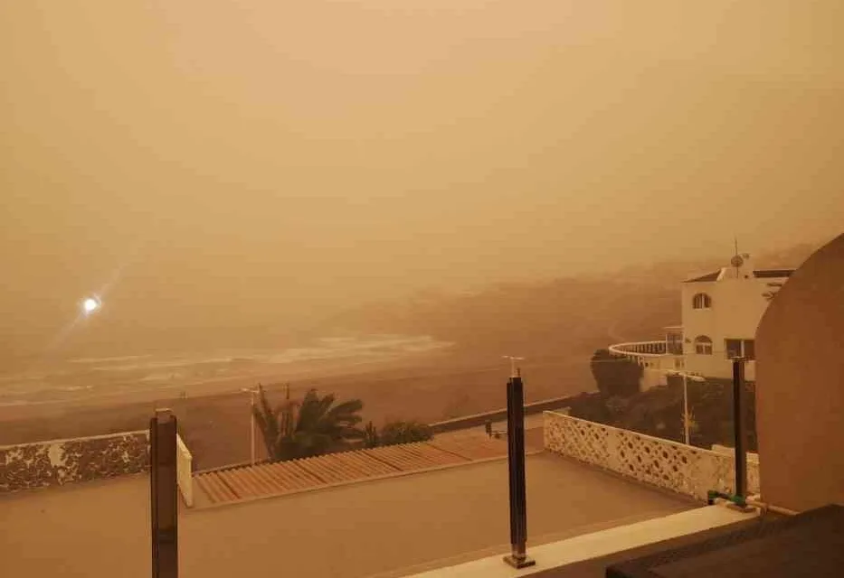 Calima and Wind to continue for another few days, with possibility of rain showers to follow