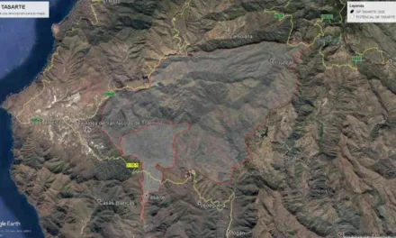 Gran Canaria fire crews continue to try to control fire #IFTasarte in high winds