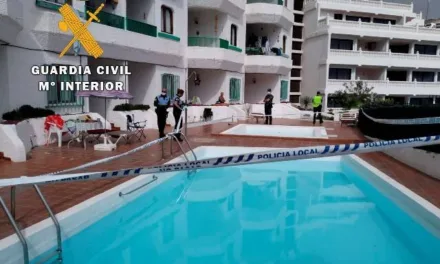 Guardia civil interrupts a pool party in Puerto Rico de Gran Canaria