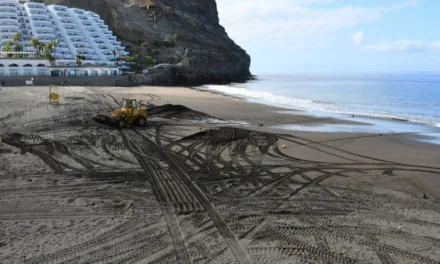 Mogán thoroughly cleans and aerates the beach sands of Gran Canaria’s sunny South West coast