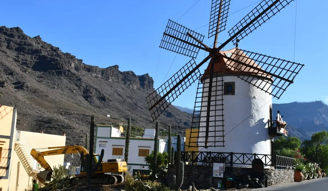Historic Mogán windmill prepares to open as a tourist attraction