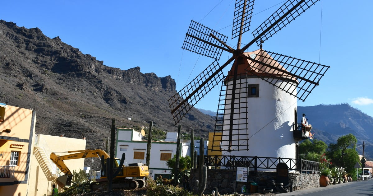 Historic Mogán windmill prepares to open as a tourist attraction
