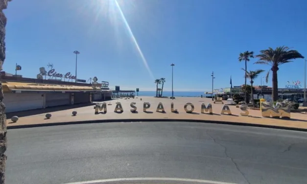 Maximum temperatures in Maspalomas