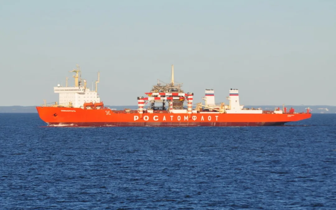 Cold war era Russian-flagged nuclear-powered freighter out of commission and limping along in Canary Islands coastal waters