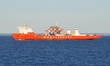 Cold war era Russian-flagged nuclear-powered freighter out of commission and limping along in Canary Islands coastal waters