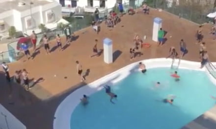 Guardia Civil swoop on migrant youths enjoying a swimming pool to enforce covid rules after multiple complaints by neighbours
