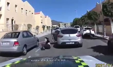 Ten minute Gran Canaria car chase caught on camera as maniac driver dangerously attempts to escape Guardia Civil police patrol