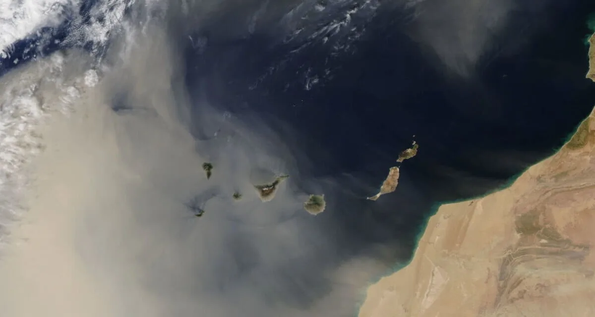 Saharan dust continues to blanket The Canary Islands as we wait for heavy rain to potentially arrive by Sunday