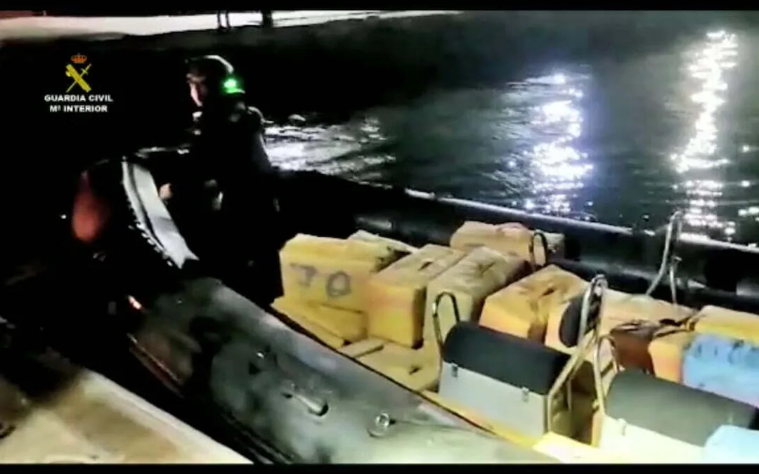 Two separate maritime interventions results in several bales of hashish, potentially up to 10 tonnes, being seized and taken to Gran Canaria