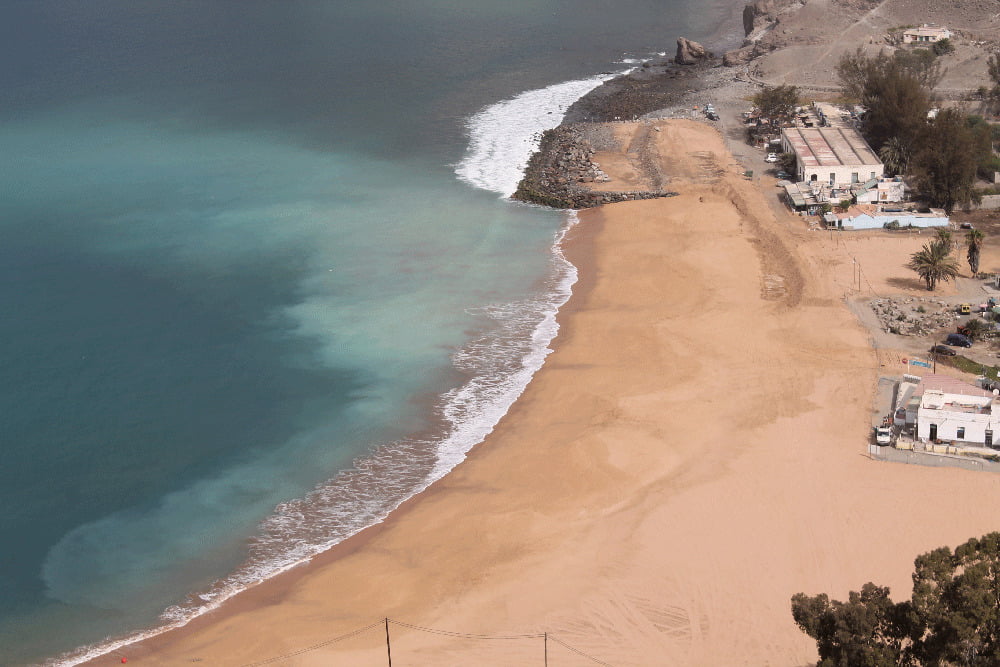 Anfi Tauro SA will be billed by the coastal authority for the removal of the illegal breakwater and embankment on Tauro Beach