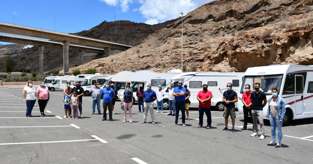 Mogán Mayor Bueno opens a Motorhome Trailer Park for Puerto Rico de Gran Canaria