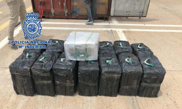 450 kg of cocaine found in a container at the port of Las Palmas