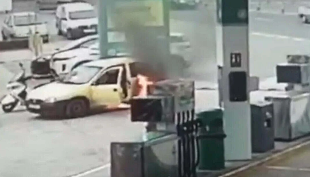 The Hero of Pepe Chiringo KM 13 puts out car fire at petrol station