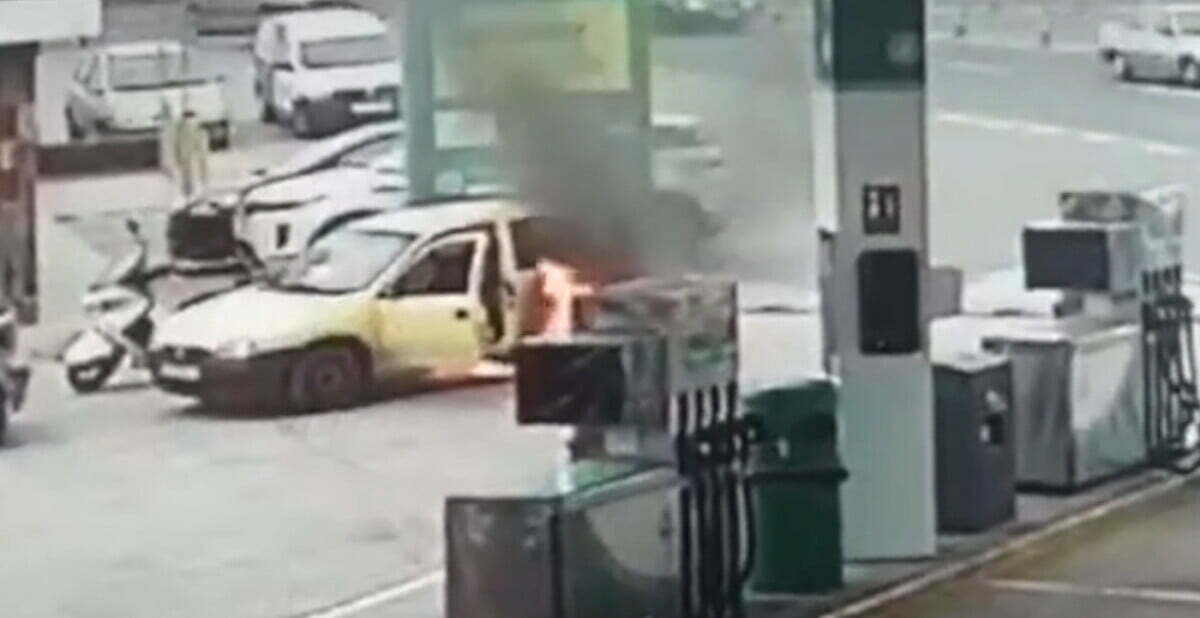 The Hero of Pepe Chiringo KM 13 puts out car fire at petrol station