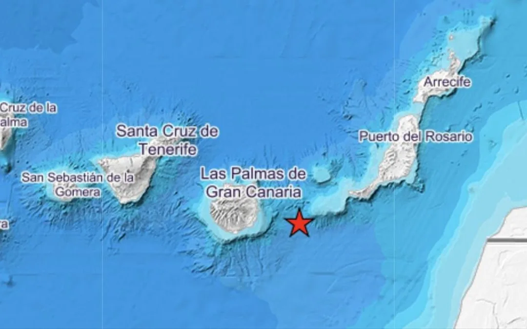 Submarine earthquake between Gran Canaria and Fuerteventura
