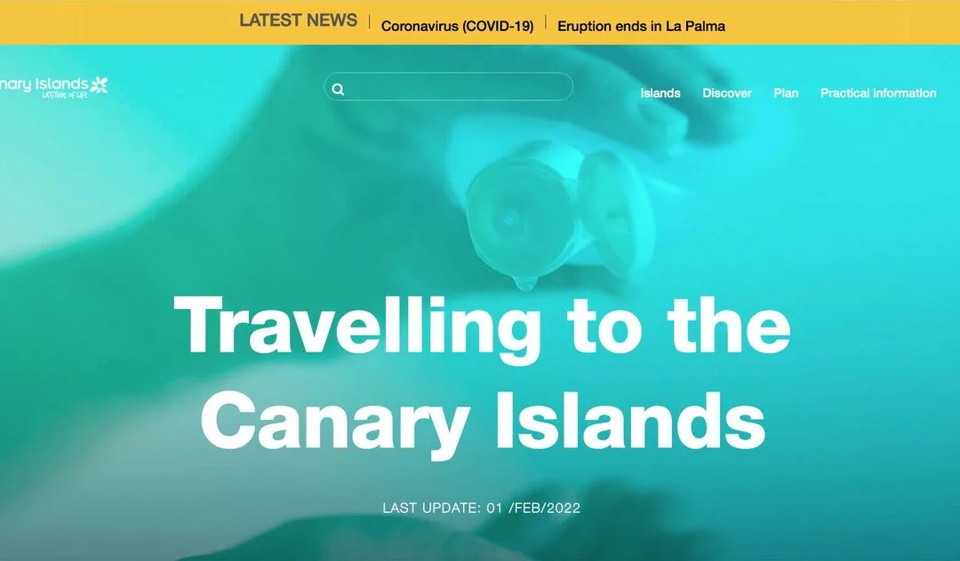 Current rules on travelling to The Canary Islands, entry to Spain restricted for unvaccinated travellers
