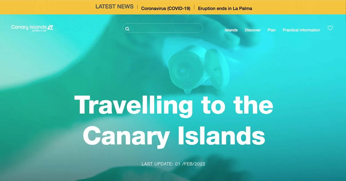 Current rules on travelling to The Canary Islands, entry to Spain restricted for unvaccinated travellers