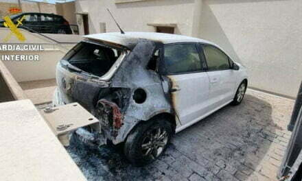 42 year old arrested in Puerto Rico de Gran Canaria on suspicion of setting fire to neighbour’s car