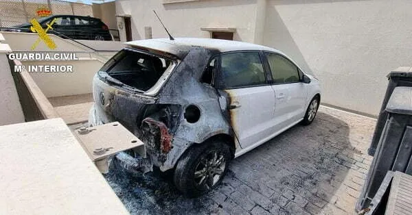 42 year old arrested in Puerto Rico de Gran Canaria on suspicion of setting fire to neighbour’s car