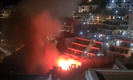 Barranco Fire in Puerto Rico de Gran Canaria