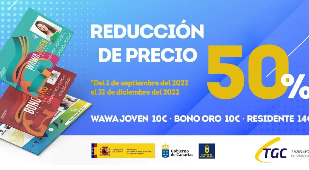 Price of bus passes discounted 50% for all Canary Islands’ residents