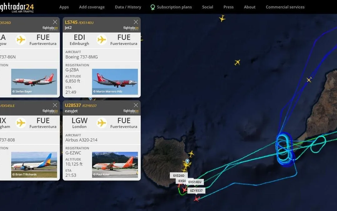 At least 5 flights diverted to Gran Canaria due to powerful electrical storm over Fuerteventura on Saturday night