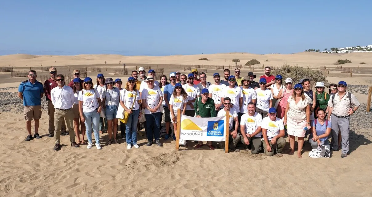 Gran Canaria continues work to protect the Dunes of Maspalomas and avoid their destruction
