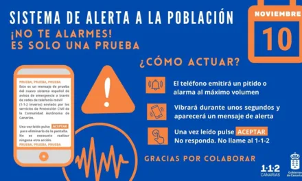 Mass message alert “reverse 112” system tested on the Canary Islands