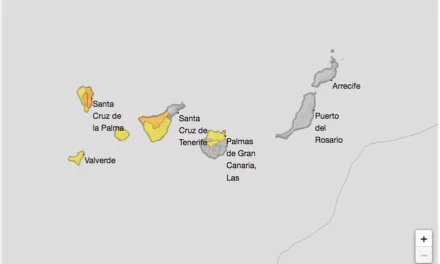 Winds of up to 90 km/h from the northwest and heavy rain: AEMET activates Yellow and Orange warnings for the Canary Islands this weekend