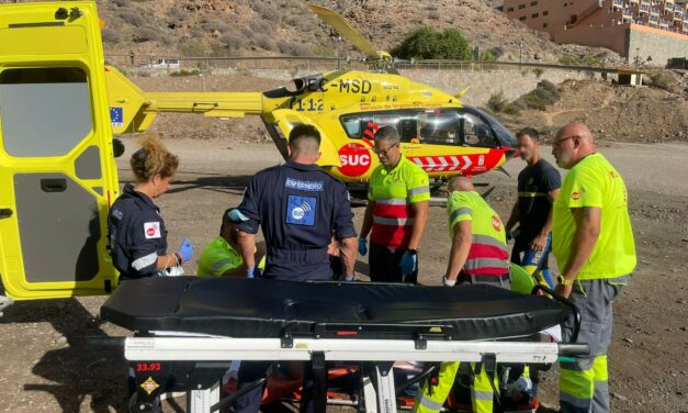 Cardiac arrest victim in tauro evacuated by helicopter from Taurito