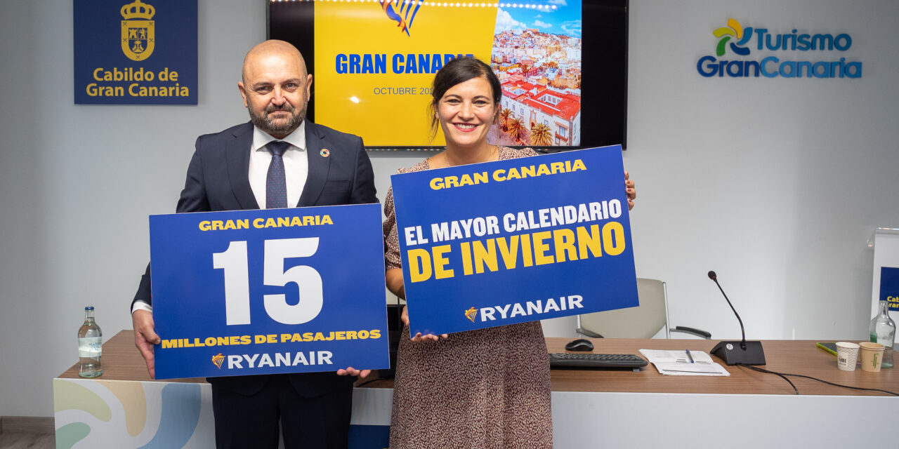 Ryanair launches its largest winter schedule for 23/24 to Gran Canaria Airport