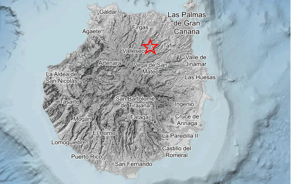 Minor Earthquake Detected in Teror, Gran Canaria