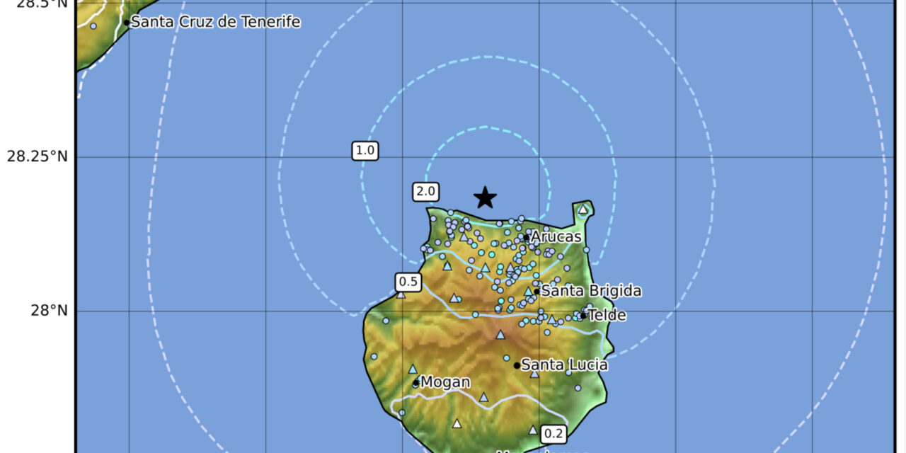 Gran Canaria Hit by A 3.8-Magnitude Tremor, One of The Largest in 60 Years